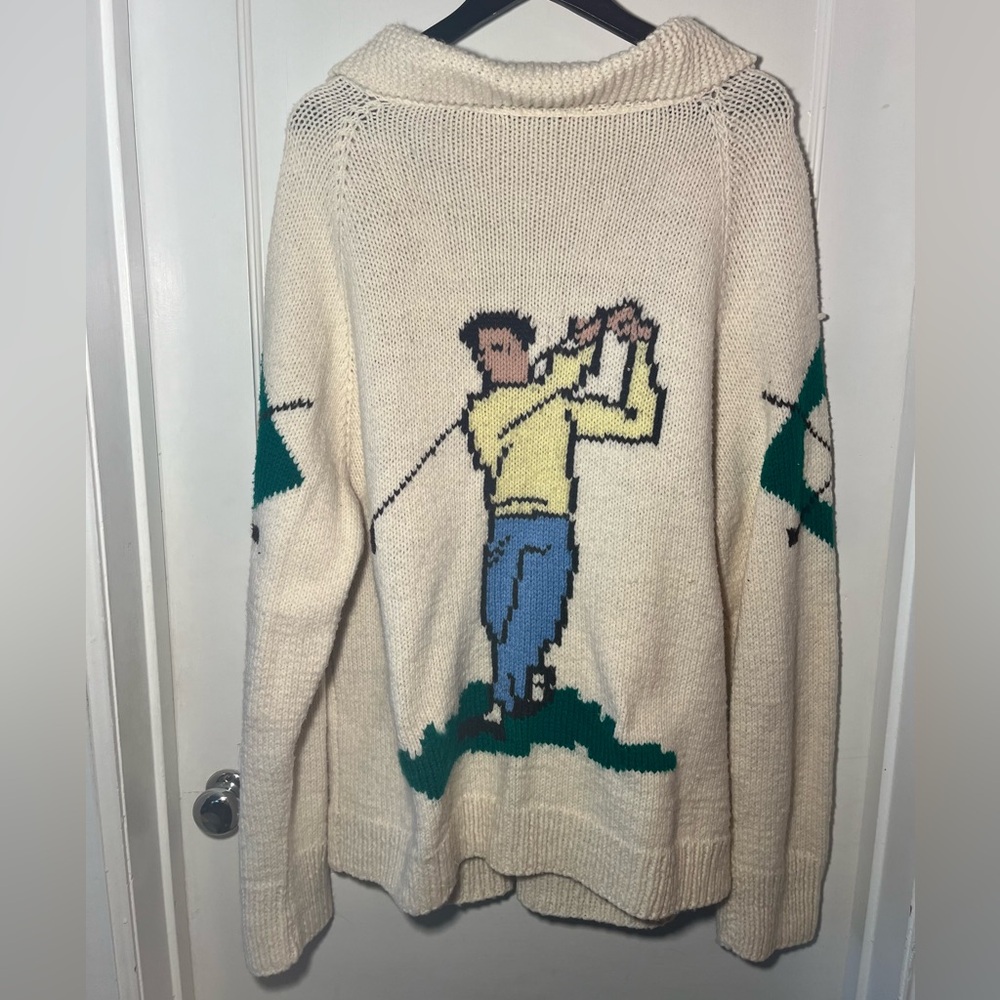 HANDMADE Vintage? Golfer Sweater XXL